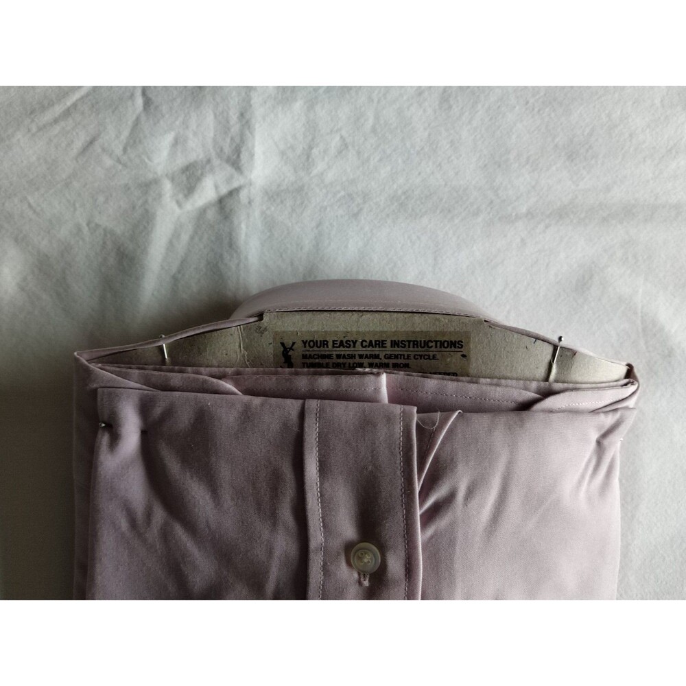 VTG Yves Saint Laurent YSL Mens Shirts New Old Stock Dusty Rose 15x32/33 - Picture 6 of 16
